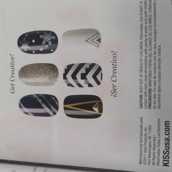 CHRISTMAS #10 PRICE REDUCED PC KISS NAIL ART  NIB=NWT - Picture 9 of 16